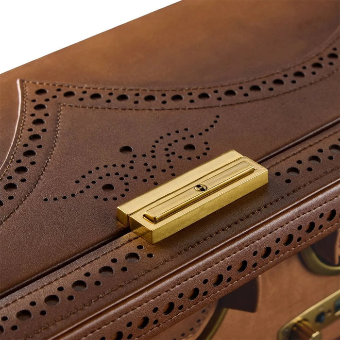 Wolf Burnished Brown Brogue 8 Piece Watch Winder 440806_5