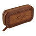 Wolf Burnished Brown Brogue 2 Piece Watch Zip Case 443406_2