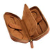 Wolf Burnished Brown Brogue 2 Piece Watch Zip Case 443406_3