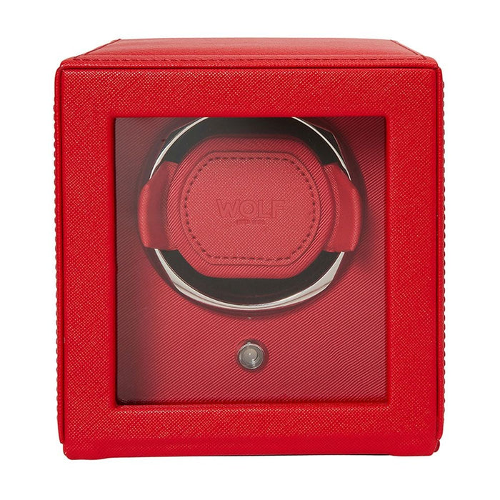 Wolf Cub Single Watch Winder with Cover Orange 461139_10