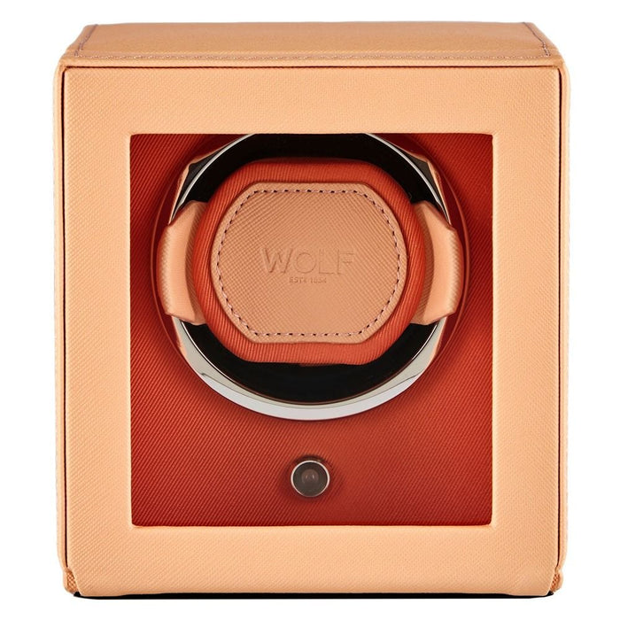 Wolf Cub Single Watch Winder with Cover Orange 461139_14