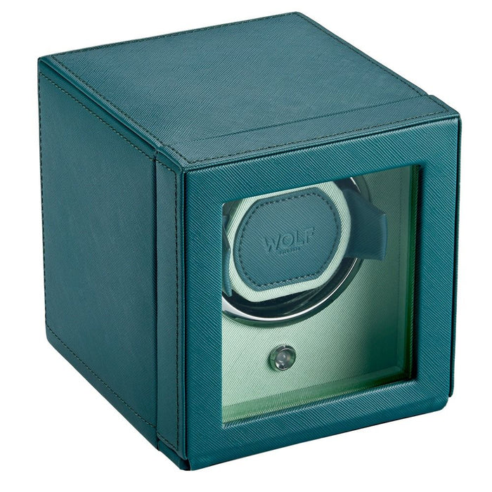 Wolf Cub Single Watch Winder with Cover Seltzer Teal/Mint 461140_2
