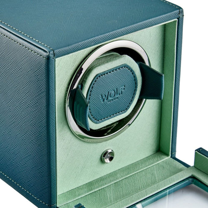 Wolf Cub Single Watch Winder with Cover Seltzer Teal/Mint 461140_5