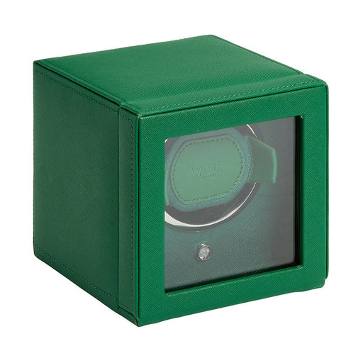 Wolf Cub Single Watch Winder with Cover Tutti Frutti Green 461143_2