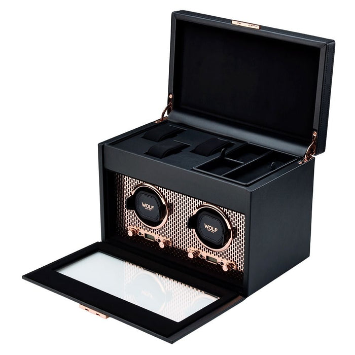 Wolf Axis Double Watch Winder With Storage Copper 469316_3
