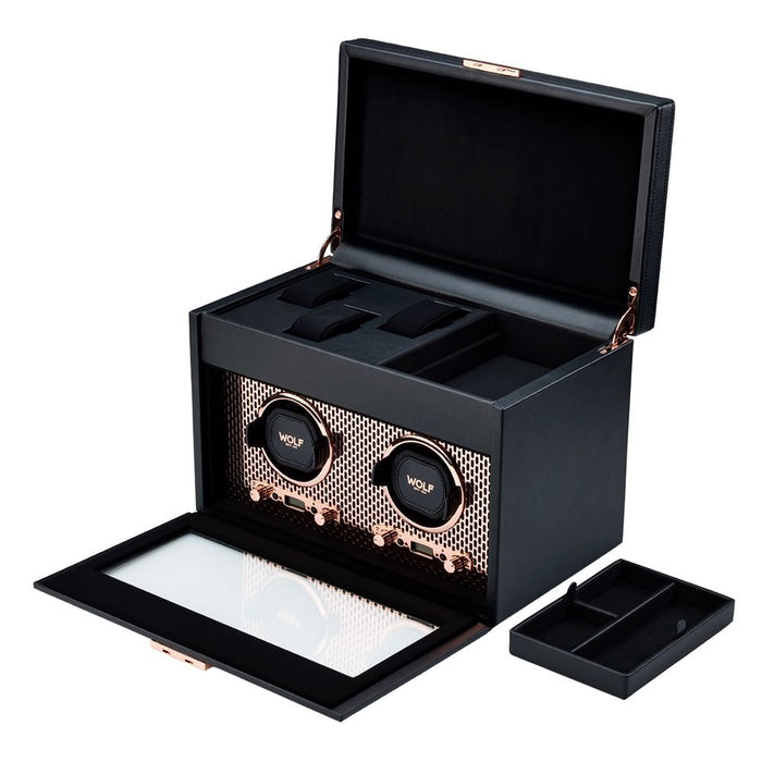 Wolf Axis Double Watch Winder With Storage Copper 469316_4