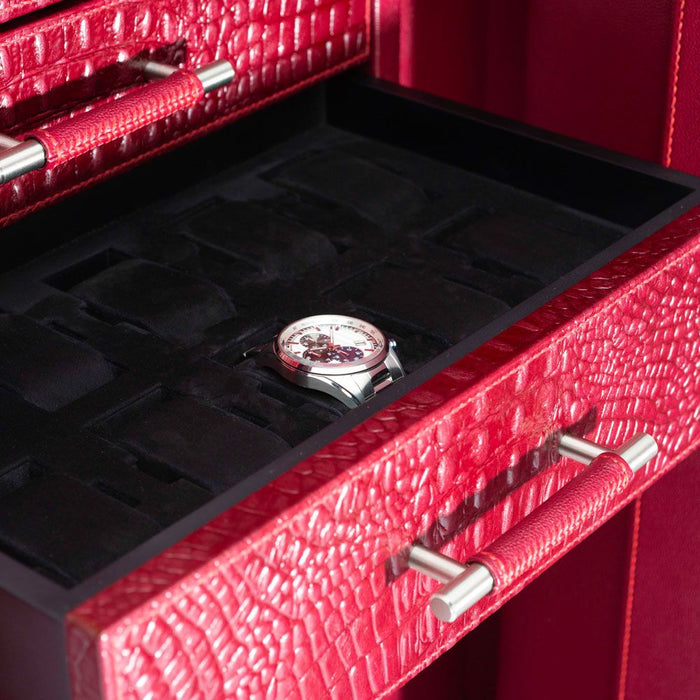 Wolf Churchill 12 Piece Winder Safe Red Croco 481230_8