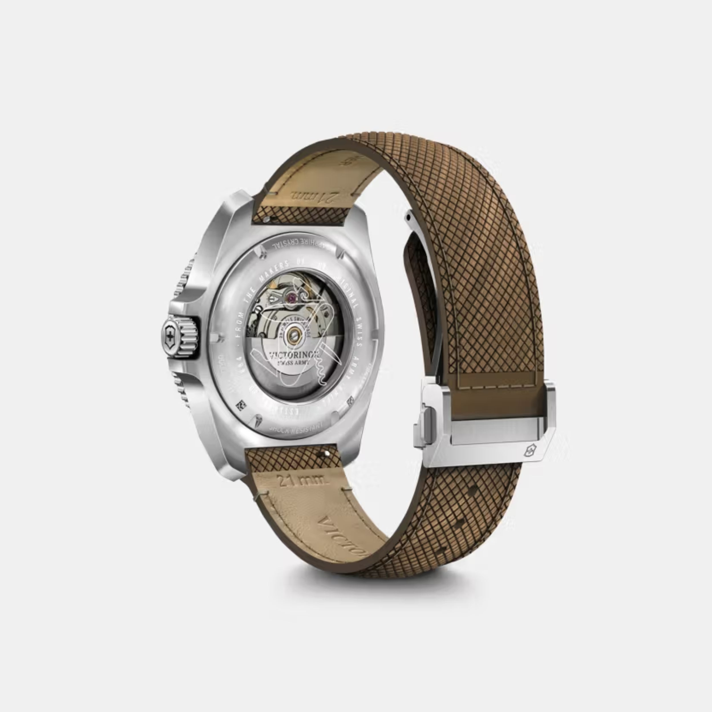 Victorinox Journey 1884 Automatic Matt Blue Dial With Brown Wood Strap Men's Watch 241980.1