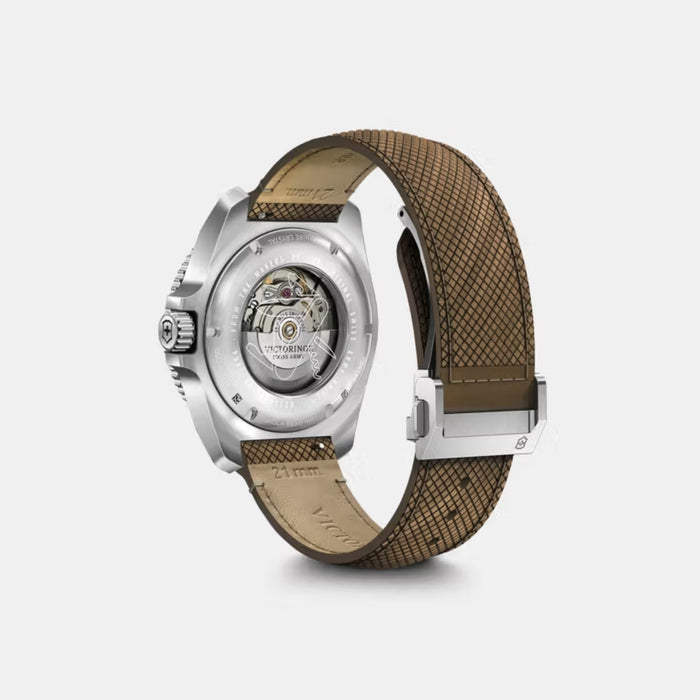 Victorinox Journey 1884 Automatic Matt Blue Dial With Brown Wood Strap Men's Watch 241980.1