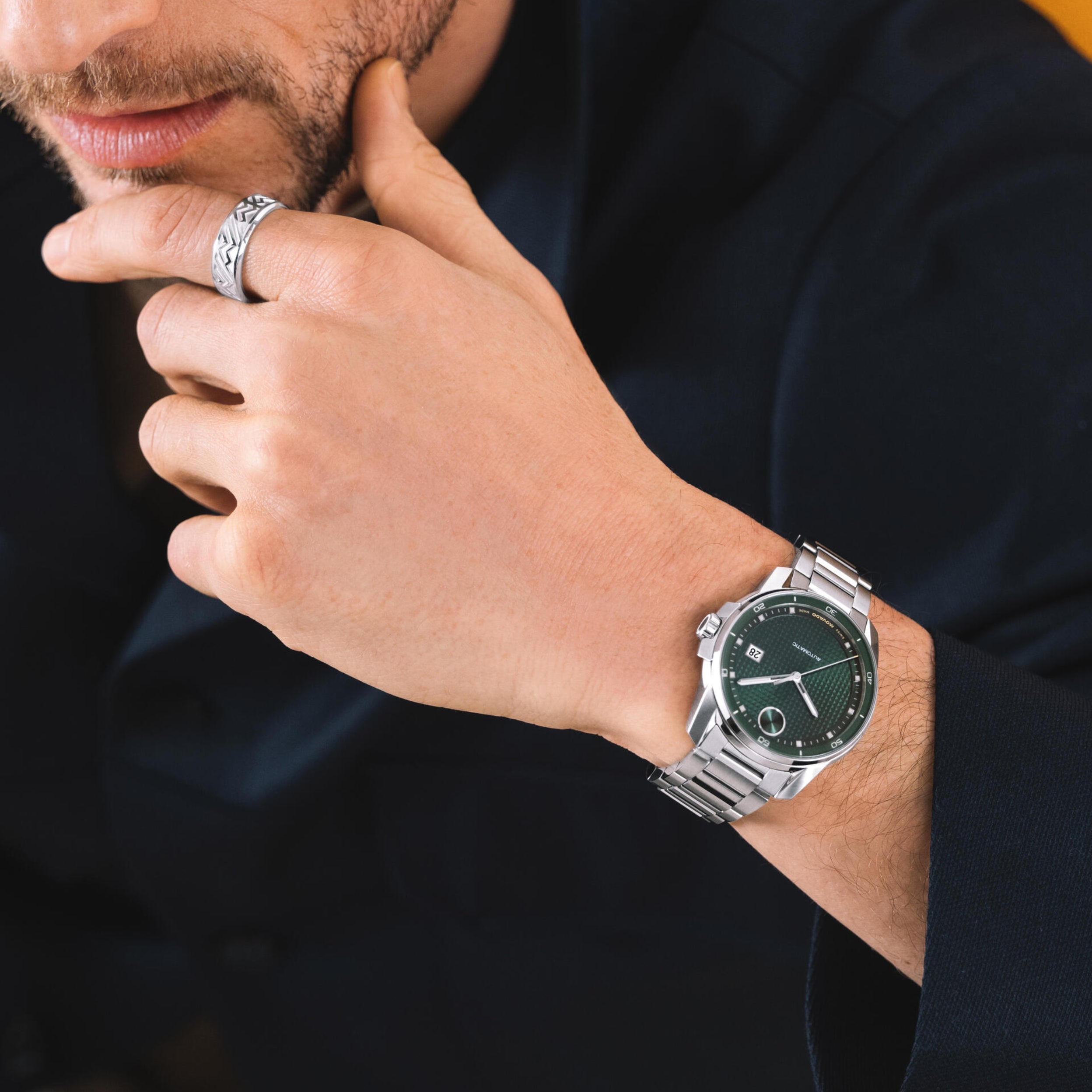 Movado Bold Verso Automatic Green Dial Men's Watch 3600962