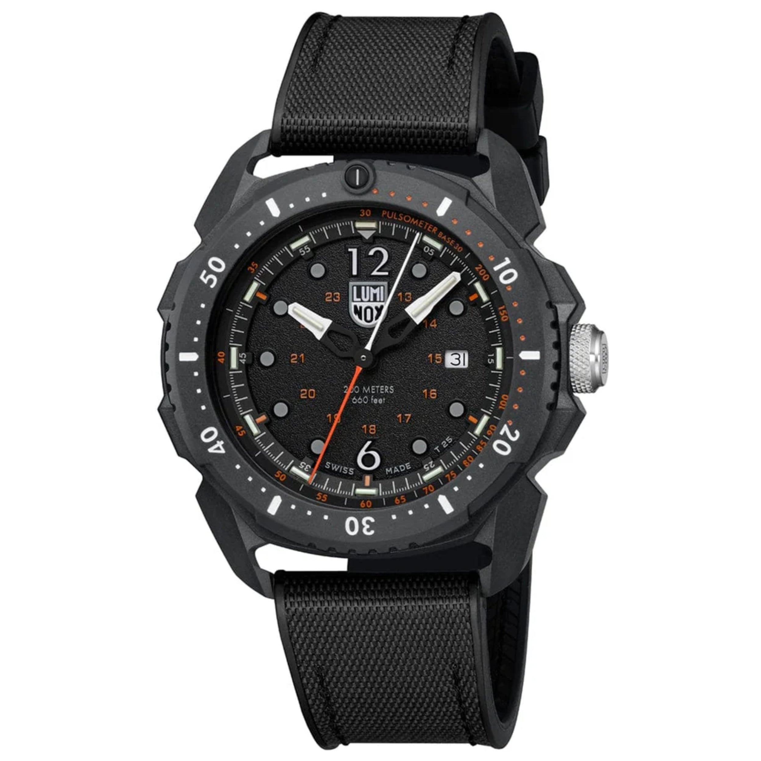 Luminox ICE SAR Artic 46mm Adventure Black Dial With Pulsometer Men's Watch XL.1052