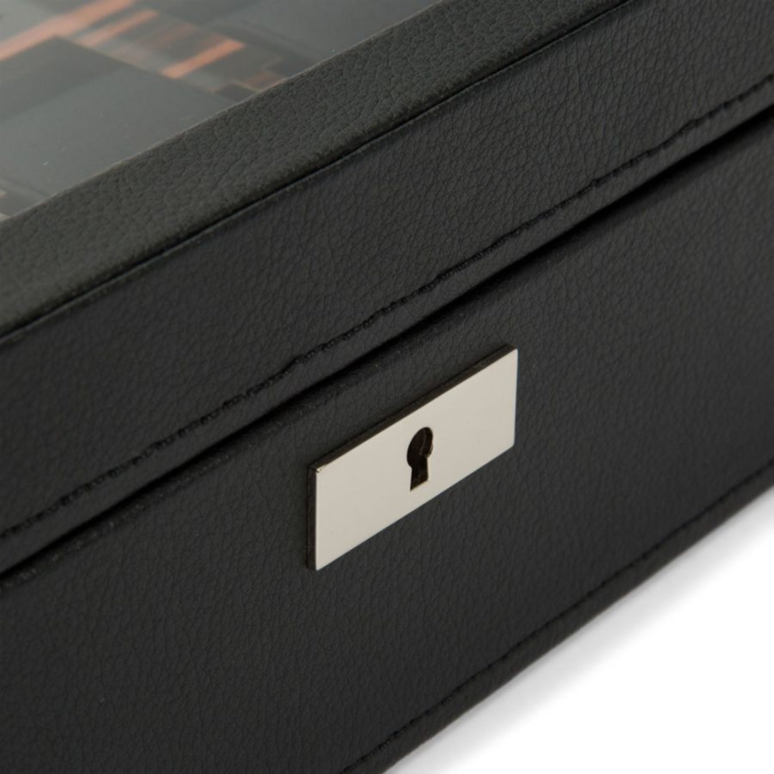 Wolf Roadster 10 Piece Black Leather Watch Box 477556