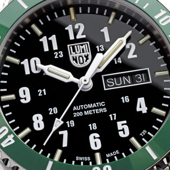 Luminox Automatic Sport Timer 42mm Black Dial With Green Bezel Dive Men's Watch XS.ZI21.1.SET