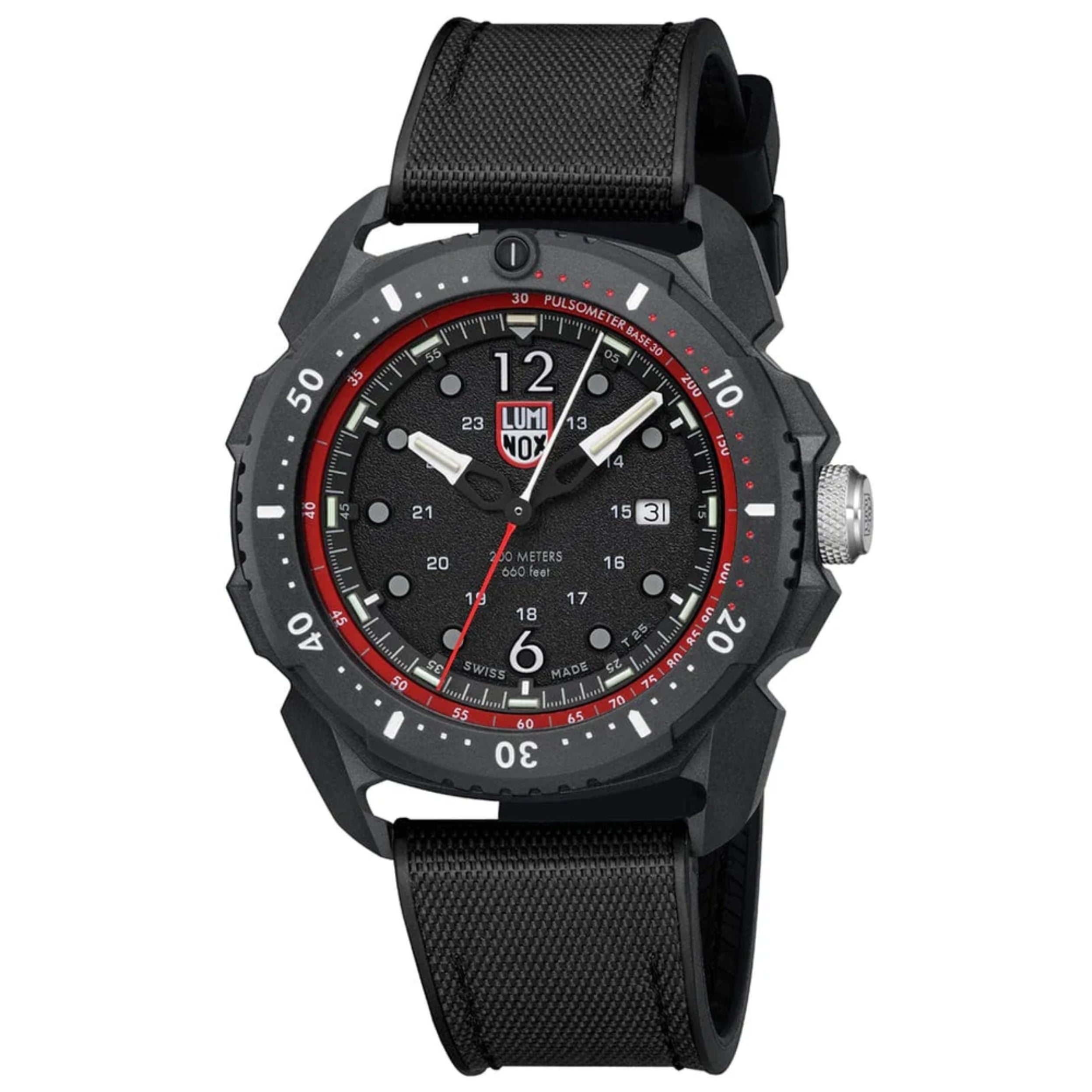 Luminox ICE SAR Artic 46mm Adventure Black Dial With Red Outer Ring Men's Watch Xl.1051