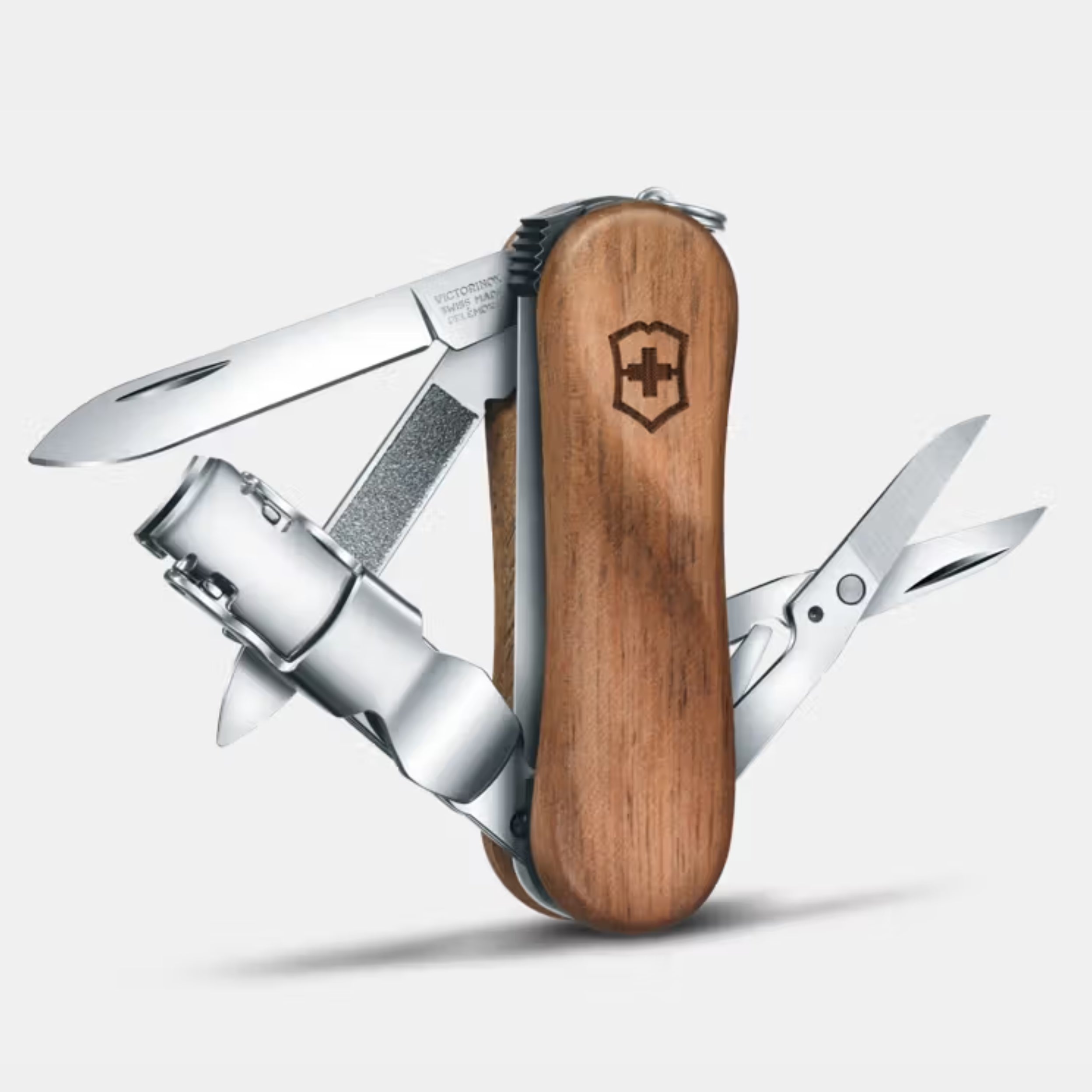 Victorinox Brown Nail Clip 580 Wood Swiss Army Knife 0.6461.63