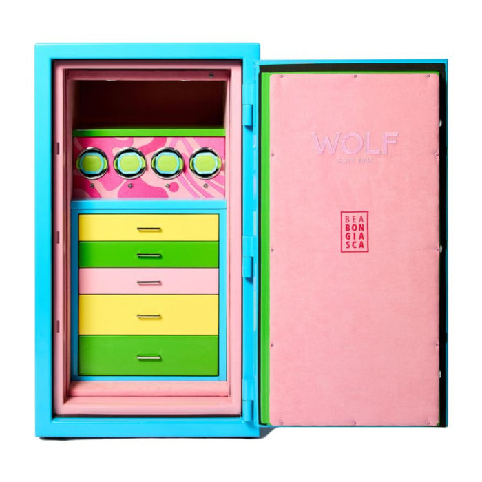 Wolf Bea Bongiasca Blue Atlas 4 Piece Winder Safe 460471