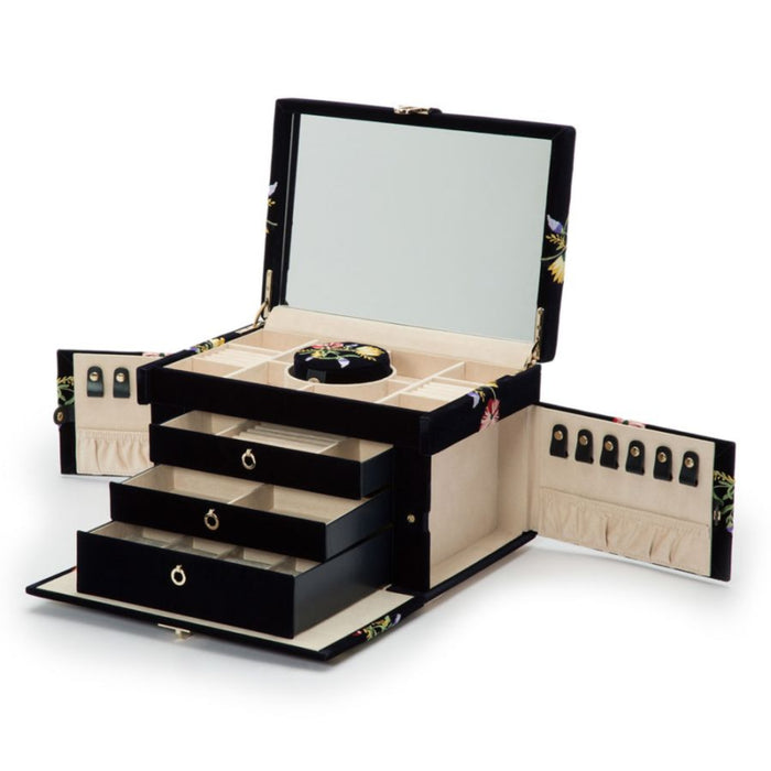 Wolf Zoe Indigo Large Jewelry Box 393016