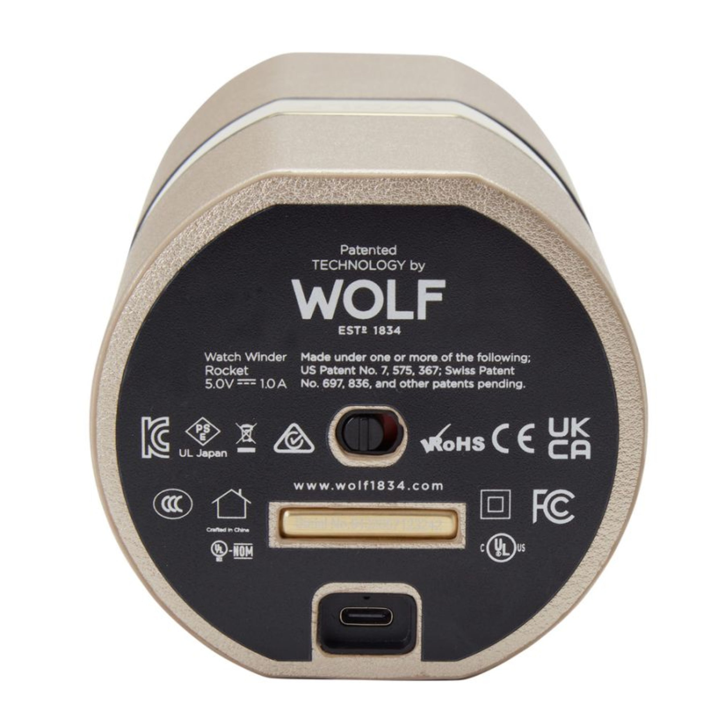 Wolf The Rocket Champagne Single Travel Watch Winder 543246