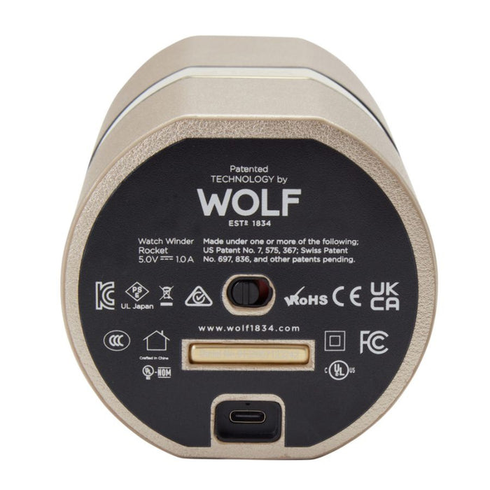 Wolf The Rocket Champagne Single Travel Watch Winder 543246