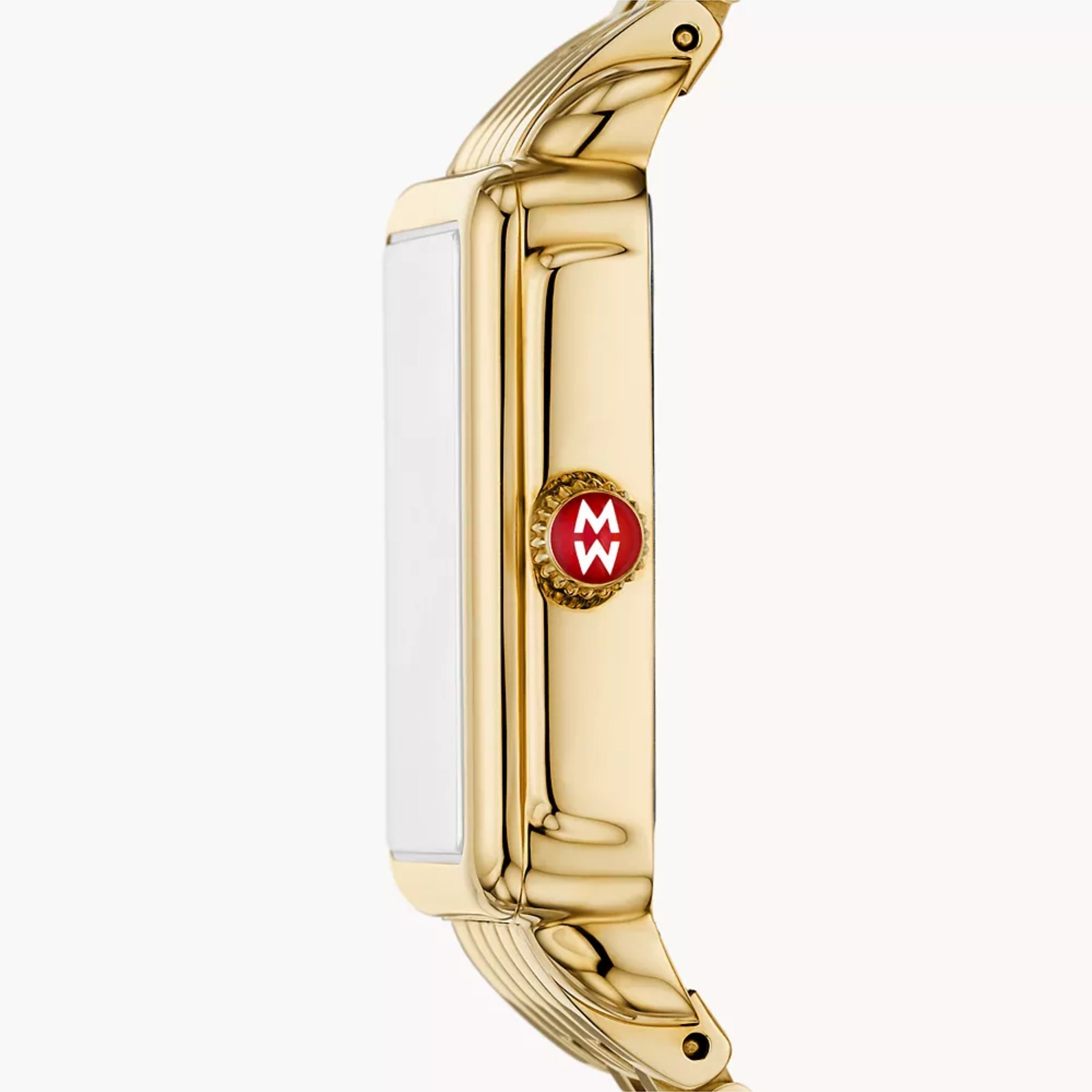 Michele Deco Park 18K Gold-Plated Quartz White Dial Women's Watch MWW06E000146