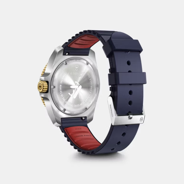 Victorinox Journey 1884 Grainy Black Dial With Gold Bezel Men's Watch 242013