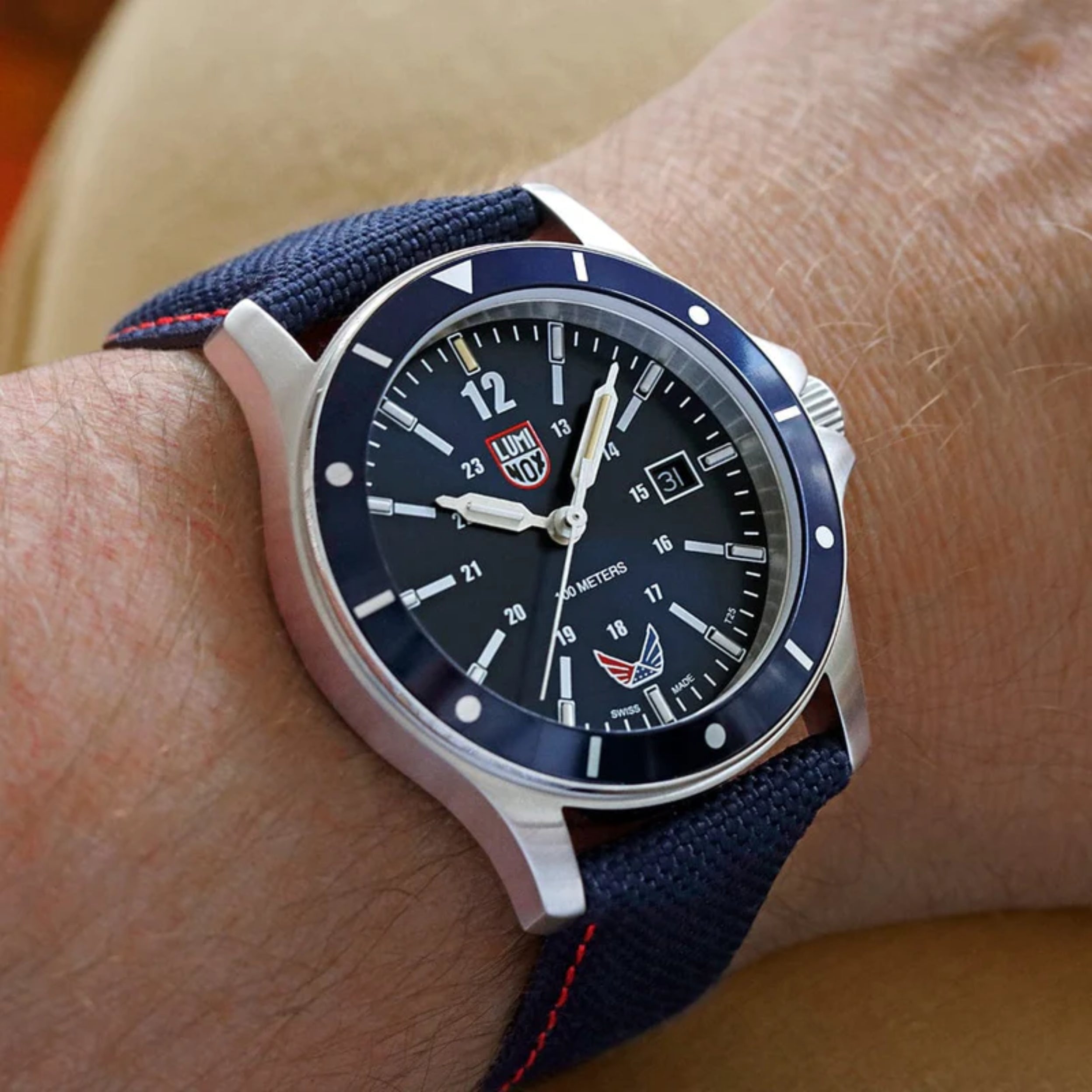 Luminox Volition America Blue Valor Dress 42 mm Men's Watch XS.0913.VOL