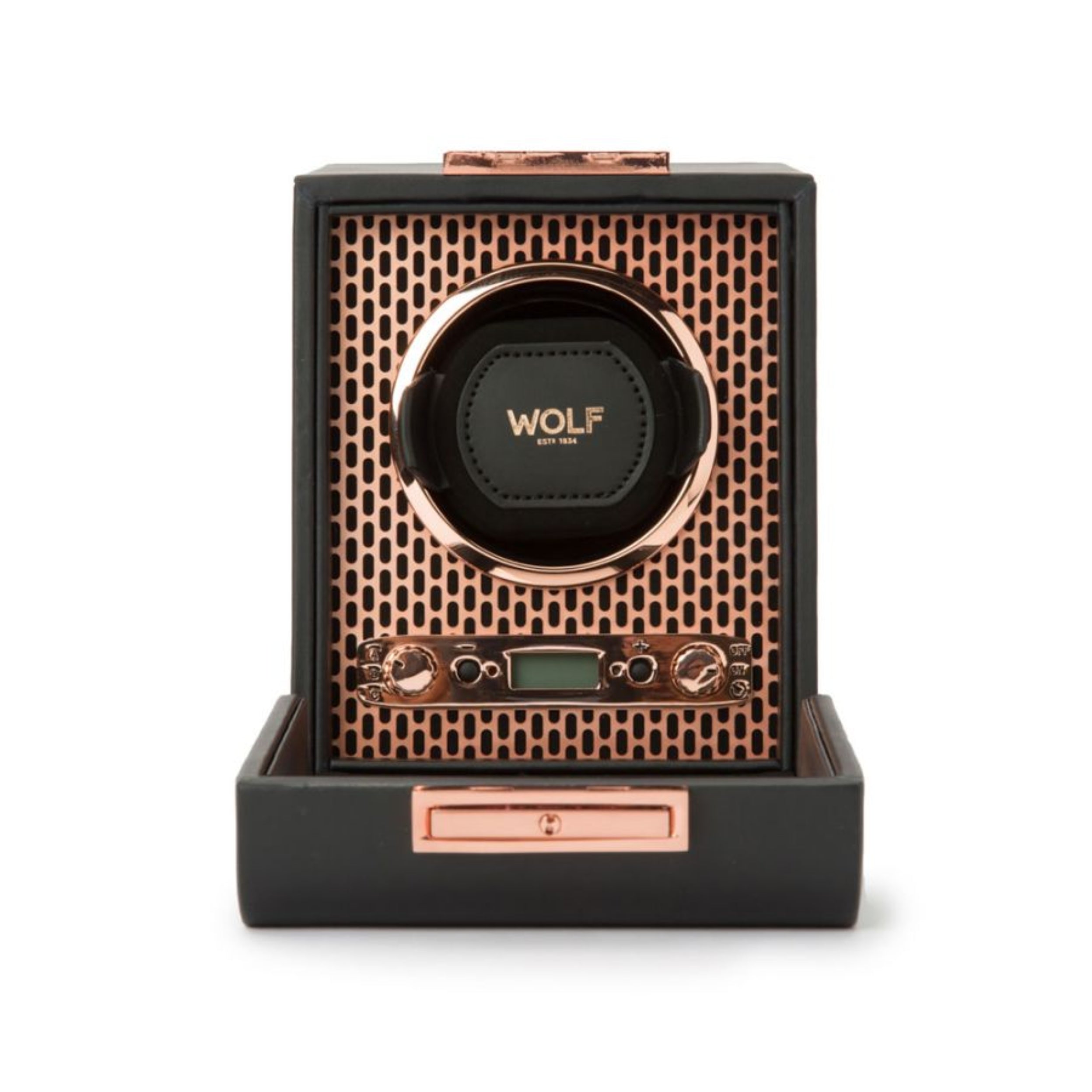 Wolf Axis Single Copper Vegan Leather Watch Winder 469116