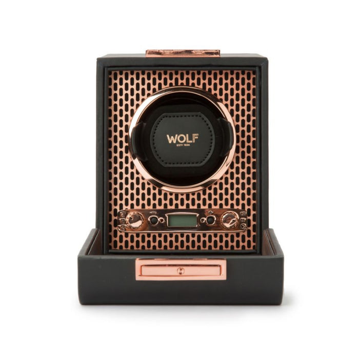 Wolf Axis Single Copper Vegan Leather Watch Winder 469116