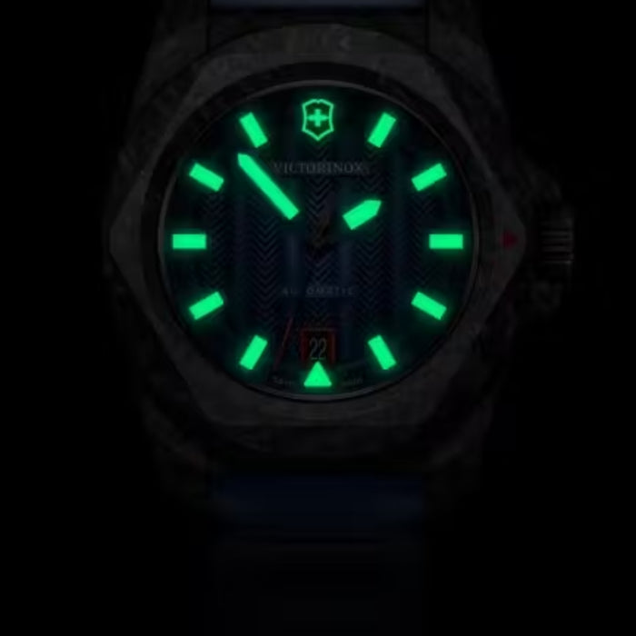 Victorinox I.N.O.X. Automatic Matt Blue Textured Dial Men's Watch 242022.1