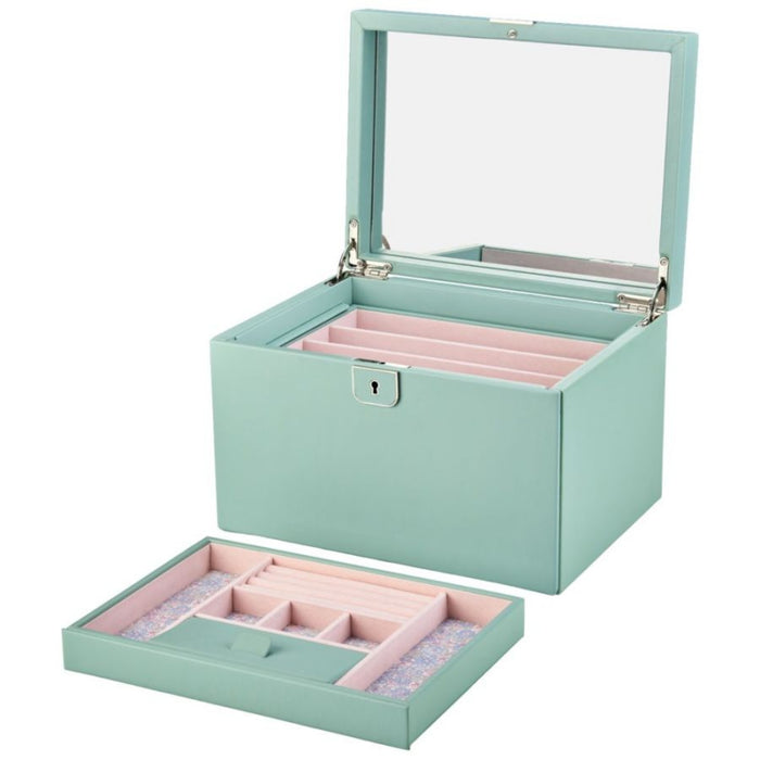 WOLF x LIBERTY Julia Interior Print Large Jewelry Box - Sage Green 381051