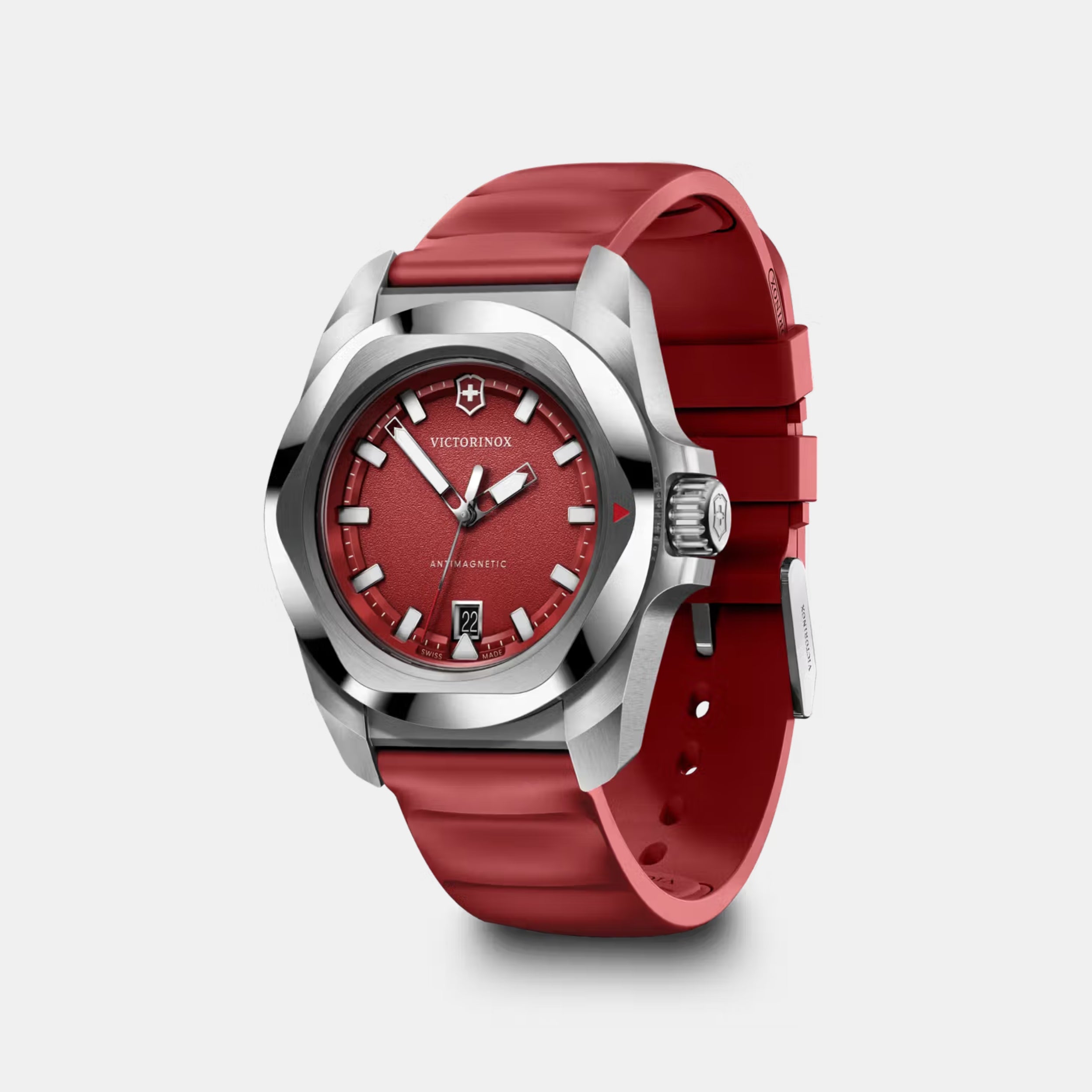 Victorinox I.N.O.X. Quartz Red Dial Men's Watch 242029