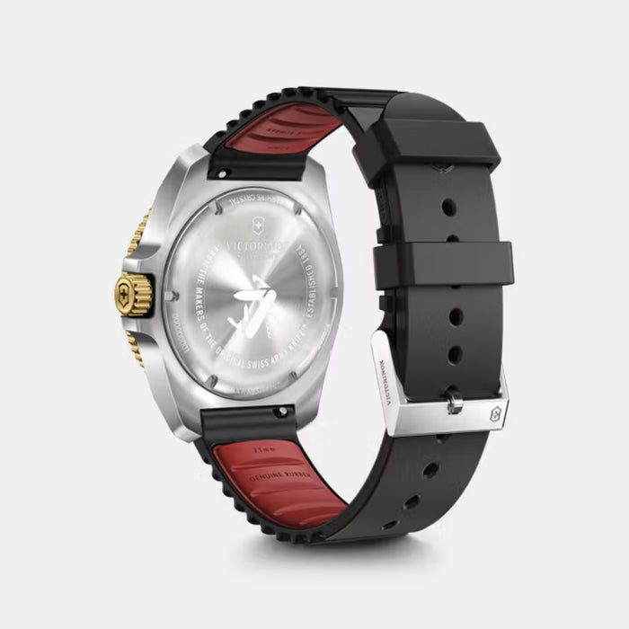 Victorinox Journey 1884 Grainy Black Dial With Gold Bezel Men's Watch 242014