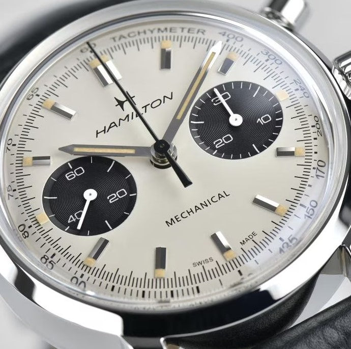 Hamilton American Classic Intra-Matic Auto Chronograph White Dial Men's Watch H38429710
