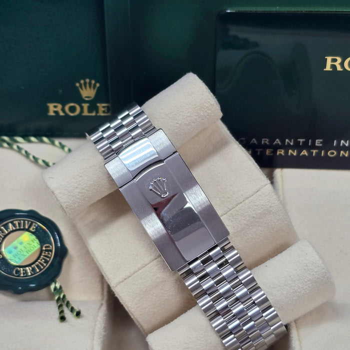 Rolex Datejust 41mm Smooth Bezel Black Index Dial Jubilee New 2025 - 126300