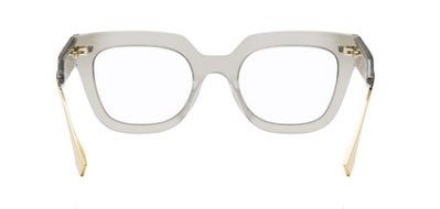 Fendi Fendigraphy FE50065I 020 Transparent Grey Square Women's Eyeglasses