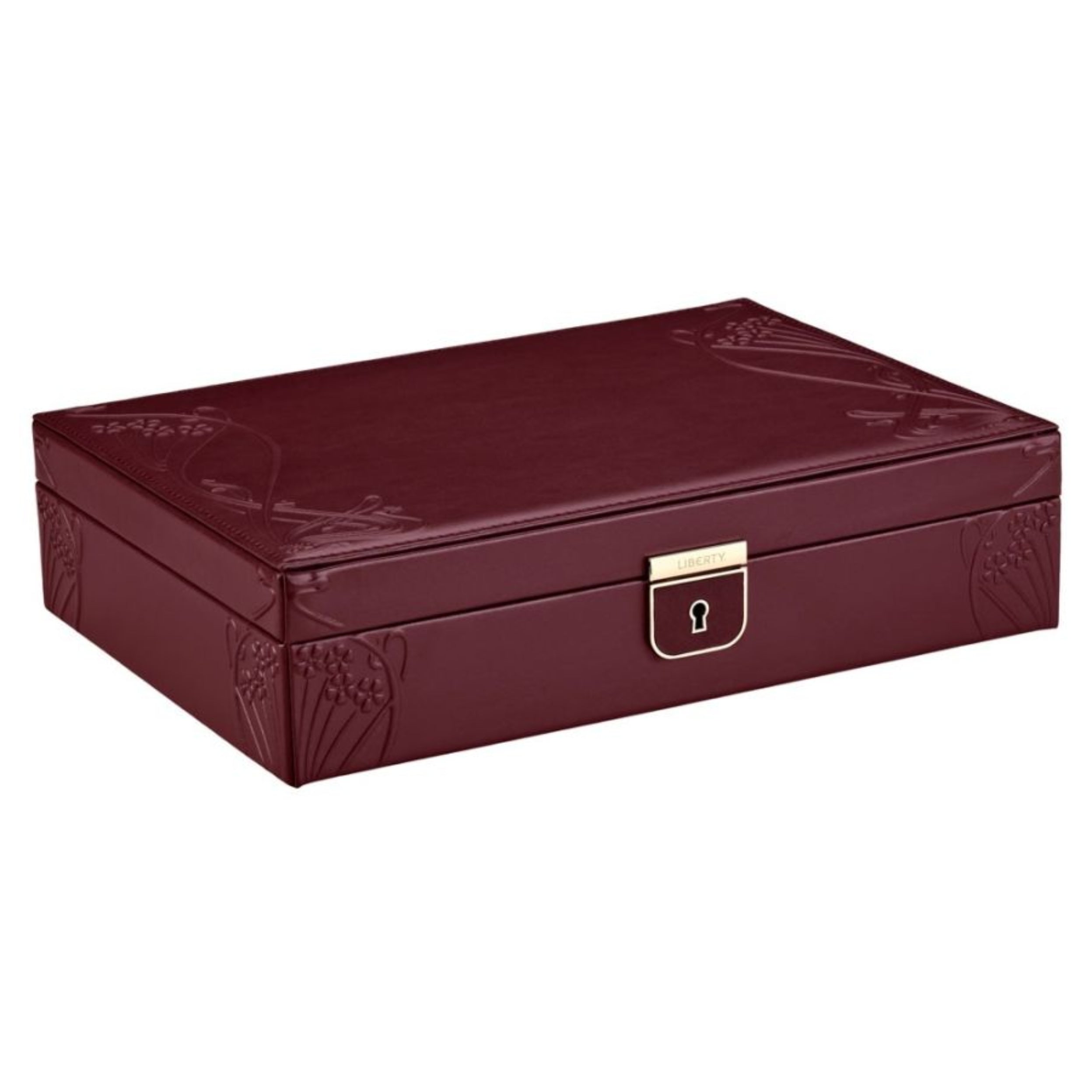 WOLF X LIBERTY Ianthe Medium Jewelry Box - Burgundy 381127