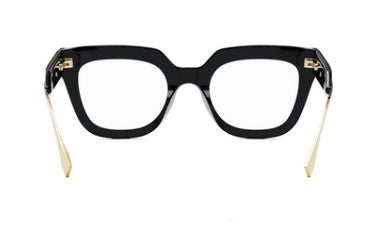 Fendi Fendigraphy FE50065I 001 Shiny Black Square Women's Eyeglasses