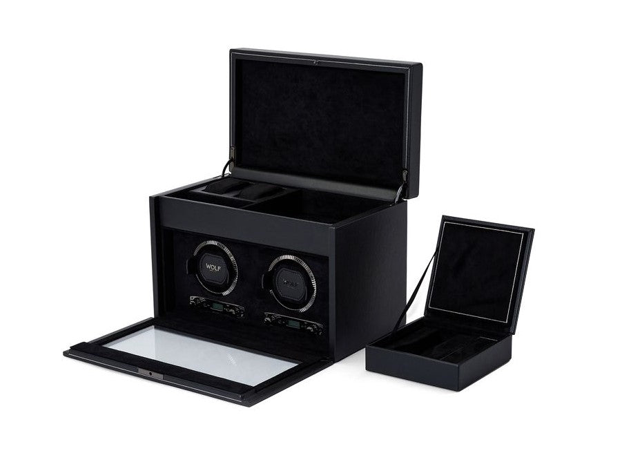 Wolf British Racing Vegan Leather Double Watch Winder 792202