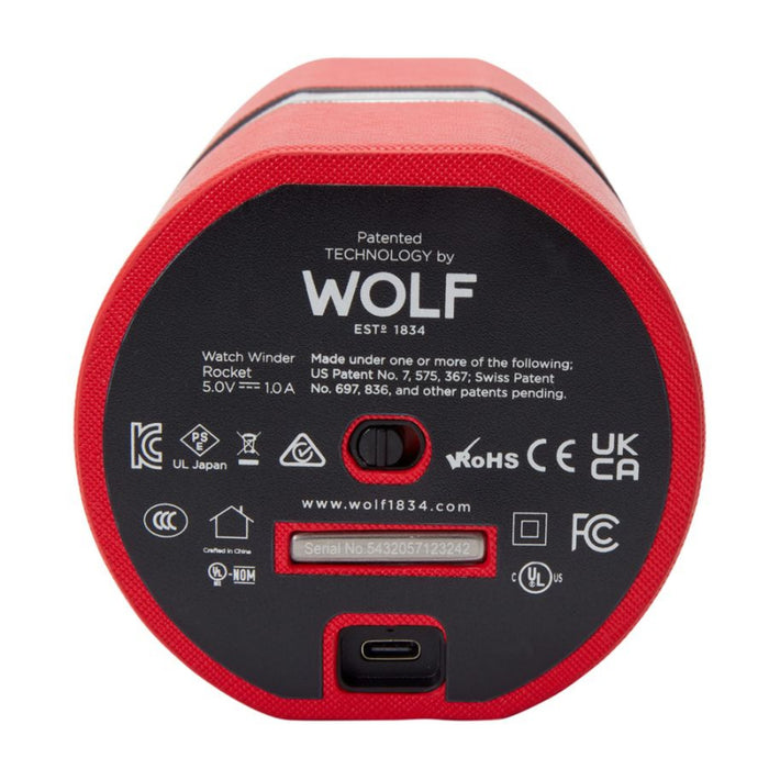 Wolf The Rocket Red Single Travel Watch Winder 543272