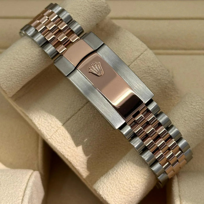 Rolex Datejust 41m Two-Tone Everose Gold Fluted Bezel Chocolate Diamond Dial Jubilee New 2025 - 126331