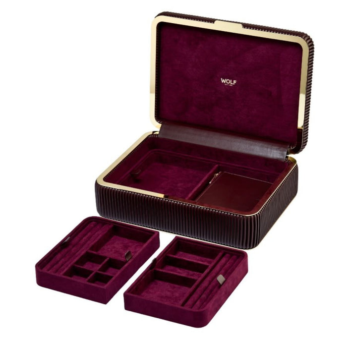 Wolf Bella Bordeaux Medium Jewelry Box 781026