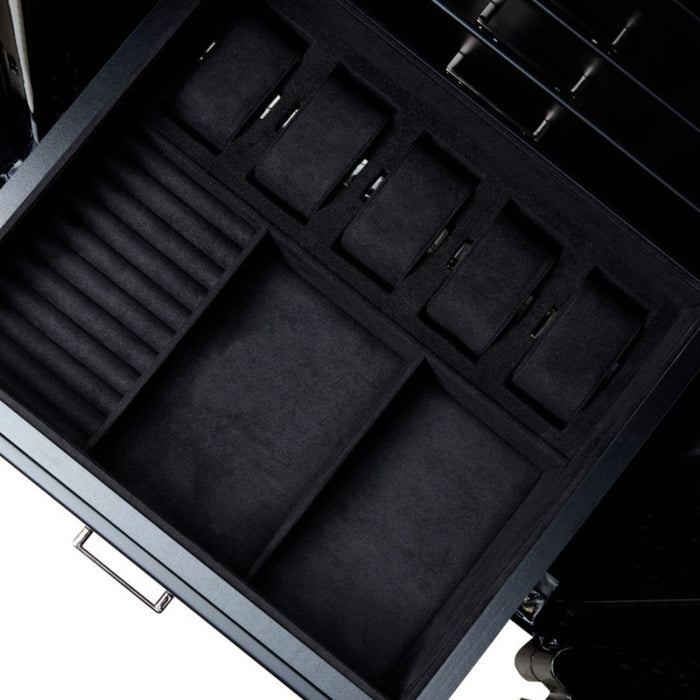 Wolf Atlas Gunmetal Gloss Exterior 16 Piece Winder Safe 491602