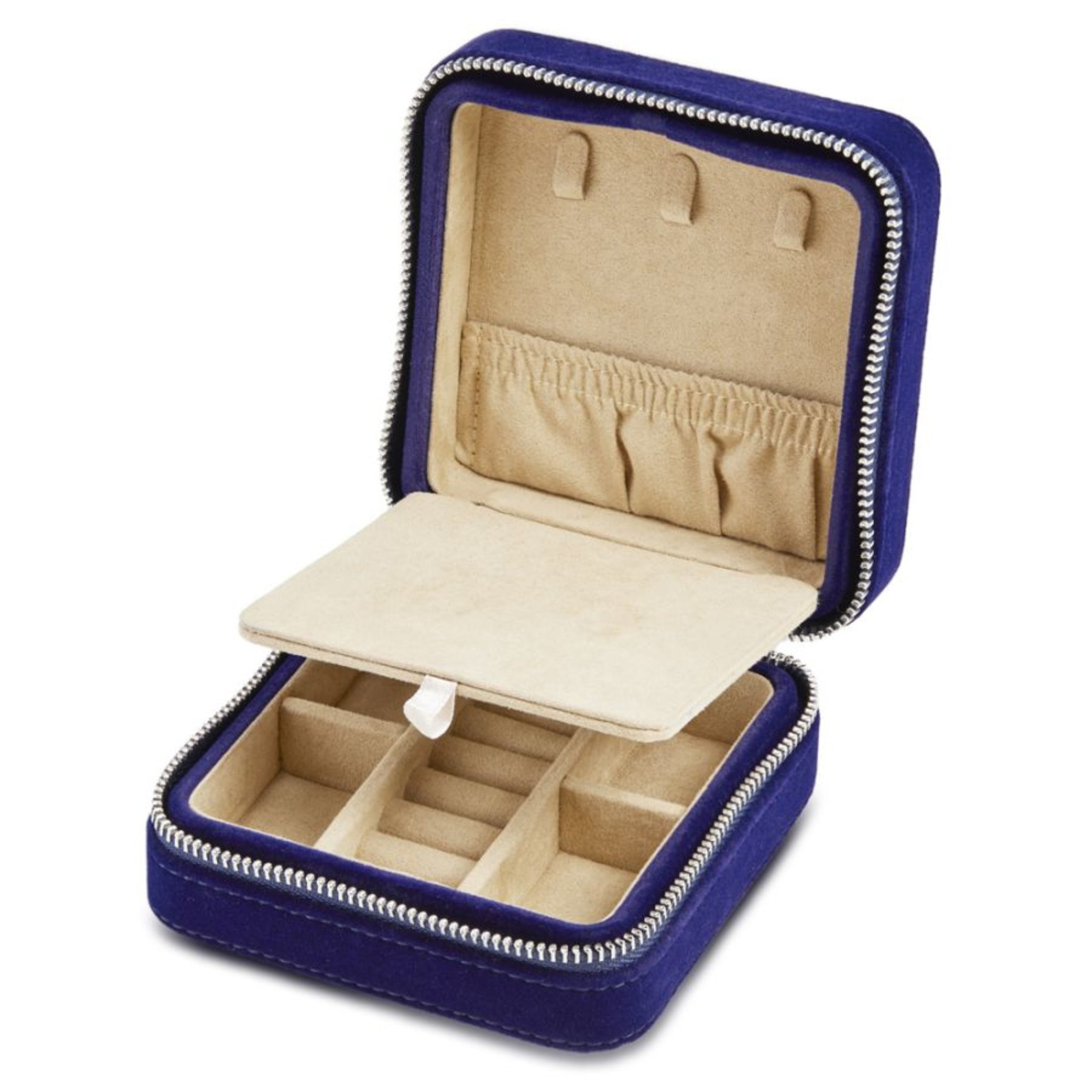 Wolf Blue Royal Asscher Square Jewelry Zip Case 394003
