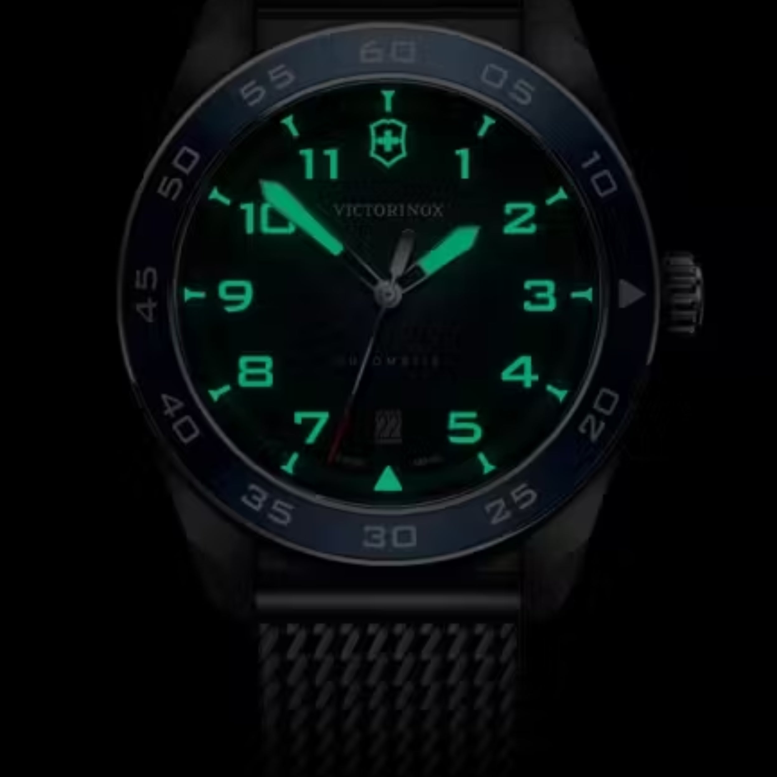 Victorinox Swiss Army Automatic Matt Dial Mesh Stainless Steel Men's Watch 242045