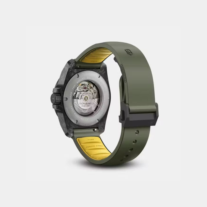 Victorinox I.N.O.X. Automatic Matt Green Dial With Titanium Caseback Men's Watch 242021.1