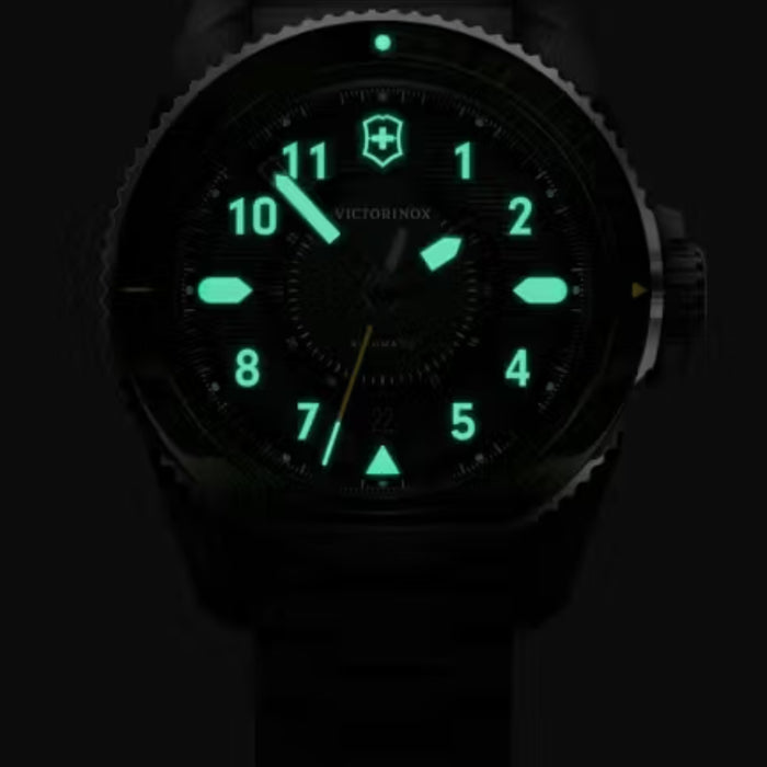 Victorinox Journey 1884 Automatic Matt Green Dial With Silver Bracelet Men's Watch 242015