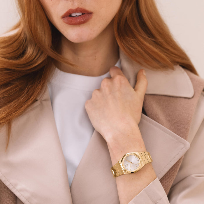 Movado BOLD Quest Mini Champagne Dial Rose Gold Women's Watch 3601293