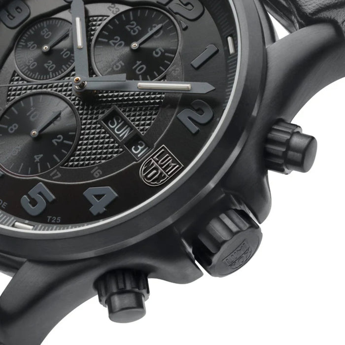 Luminox Field Valjoux Chronograph 47mm Black Plated Field Men's Watch Limited Edition