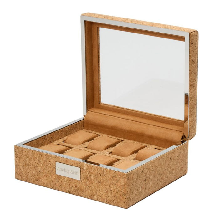 Wolf Analog: Shift Cork 1976 Collection 8 Piece Watch Box 709261