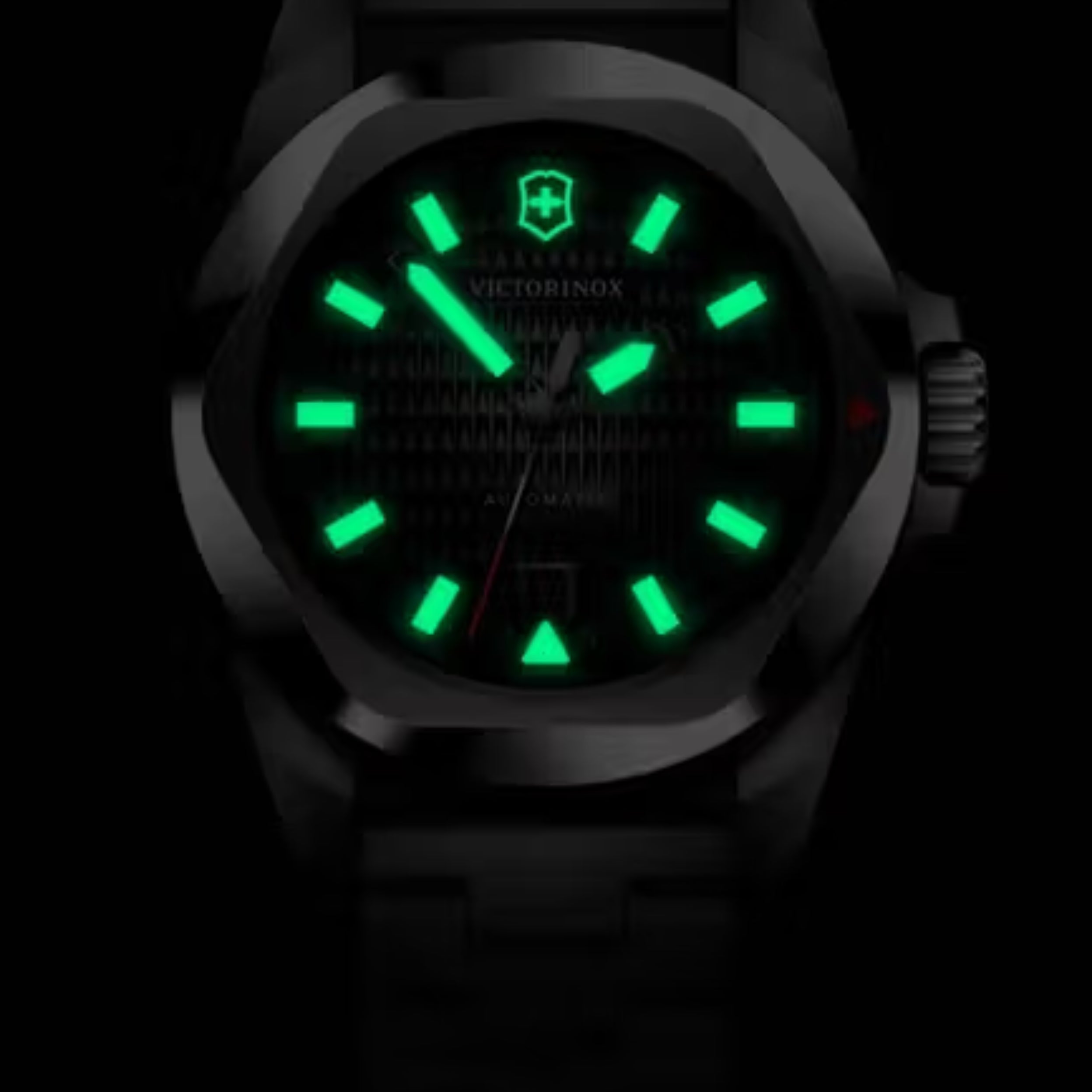 Victorinox I.N.O.X. Automatic Guilloché Dial With Silver Stainless Steel Men's Watch 242019